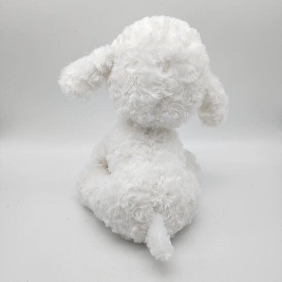 Aurora Precious Moments Lamb Plush 11" White Fur Sewn Eyes Beanie Stuffed Sheep - Picture 3 of 8